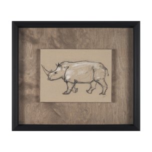 African Animal Study IV by Mercana Studio a Hand Embellished Framed Art Print