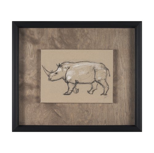 15579 - African Animal Study IV by Mercana Studio a Hand Embellished Framed Art Print