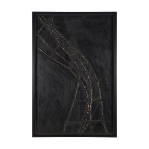 Descent I by Studio M a handmade Original Framed 3D Textured Artwork under Glass