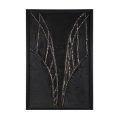 15597 - Descent II by Studio M a handmade Original Framed 3D Textured Artwork under Glass