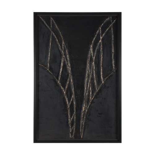 15597 - Descent II by Studio M a handmade Original Framed 3D Textured Artwork under Glass