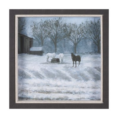 15598 - Winter On The Farm I by Mercana Studio a Hand Embellished Framed Art Print