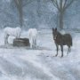 15598 - Winter On The Farm I by Mercana Studio a Hand Embellished Framed Art Print