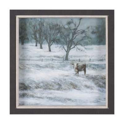 15600 - Winter On The Farm III by Mercana Studio a Hand Embellished Framed Art Print