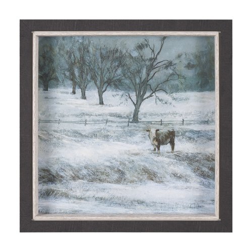 15600 - Winter On The Farm III by Mercana Studio a Hand Embellished Framed Art Print