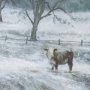 15600 - Winter On The Farm III by Mercana Studio a Hand Embellished Framed Art Print