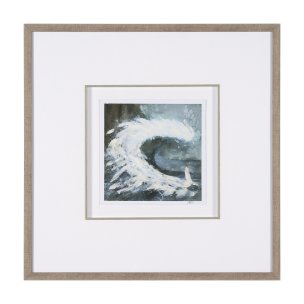 Stormy Coast IV by Mercana Studio a Hand Embellished Framed Art Print Matted under Glass