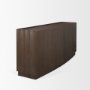 71007 - Swanson Dark Brown Wooden Scalloped Sideboard