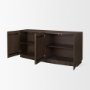 71007 - Swanson Dark Brown Wooden Scalloped Sideboard