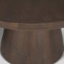 71011-AB - Takoda Dark Brown Wood Tapered Drum Nesting Coffee Tables