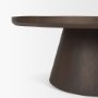 71011-AB - Takoda Dark Brown Wood Tapered Drum Nesting Coffee Tables