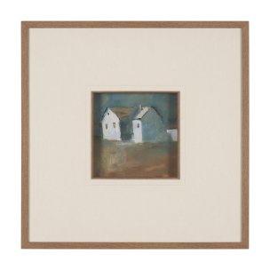 Structured View II by Mercana Studio a Hand Embellished Framed Art Print Matted under Glass