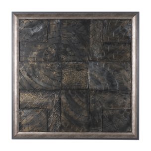 Layered Alloy I by Studio M a handmade Original 3D Textured Framed Artwork