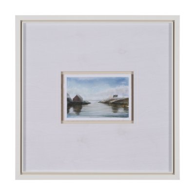 15603 - East Coast View I by Mercana Studio a Hand Embellished Framed Art Print Matted under Glass