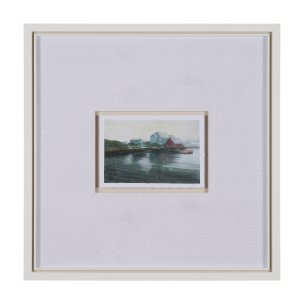 East Coast View II by Mercana Studio a Hand Embellished Framed Art Print Matted under Glass