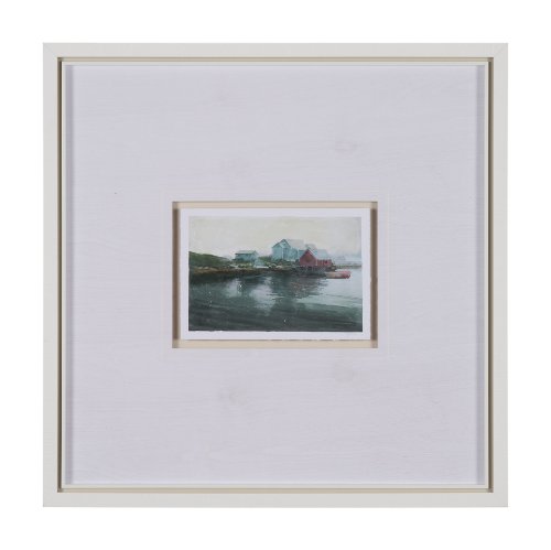 15604 - East Coast View II by Mercana Studio a Hand Embellished Framed Art Print Matted under Glass
