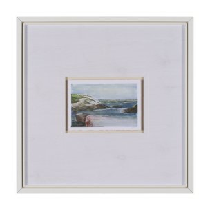 East Coast View IV by Mercana Studio a Hand Embellished Framed Art Print Matted under Glass