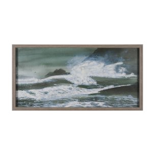 Stormy Coast I by Mercana Studio a Hand Embellished Framed Photo Art Print