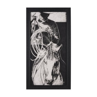 15614 - Saddled Up II by Mercana Studio a Hand Embellished Framed Art Print