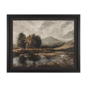 Old Style Landscape by Mercana Studio a Hand Embellished Framed Art Print