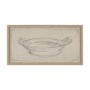 15620 - Handled Bowl Sketch by Mercana Studio a Hand Embellished Framed Art Print