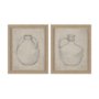 15621 - Handled Jug Sketch (Set of 2) by Mercana Studio a Hand Embellished Framed Art Print