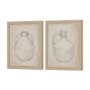 15621 - Handled Jug Sketch (Set of 2) by Mercana Studio a Hand Embellished Framed Art Print