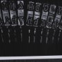 10433 - Antique Typewriter Bars by Ethan Harper Hand Embellished Textured Framed Photo Art Print Matted unde
