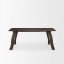 71057-AB - Welborn 72" Dark Brown Wood Rectangular Dining Table