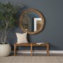 70920 - Warrick 42" Woven Water Hyacinth Mirror