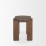 70855 - Sohan Dark Brown Elm Wood Oblong Desk