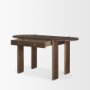 70855 - Sohan Dark Brown Elm Wood Oblong Desk
