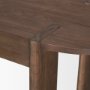 70855 - Sohan Dark Brown Elm Wood Oblong Desk