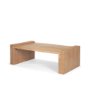 71059 - Wesson Light Brown Wood Rectangular Coffee Table
