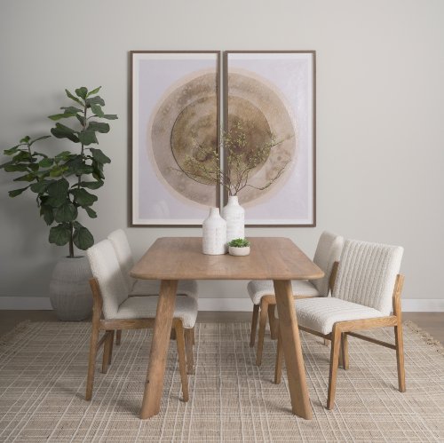 71055-AB - Welborn 72" Light Brown Wood Rectangular Dining Table