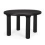 70883-AB - Soma Textured Black Mango Wood Round Dining Table