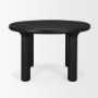 70883-AB - Soma Textured Black Mango Wood Round Dining Table