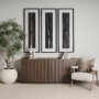 70504 - Cavetto White Marble Bookends w/rough carving S/2