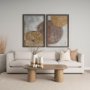 70858-AB - Tavi Rectangular Natural Brown w/ Column Legs Coffee Table
