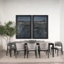 15575 - Captivating Views (Set of 2) by Mercana Studio a Hand Embellished Framed Art Print Matted under Glas