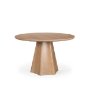71105-AB - Jovani 48" Solid Light Brown Mango Wood Round Dining Table