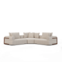 71025-C - Warner Oatmeal 3 Piece Sofa Set W/Corner Piece