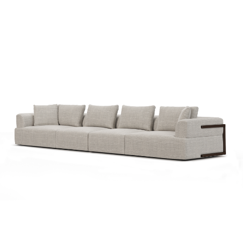 71030-B - Warner Gray 2 Piece Long Sofa Set