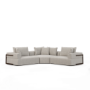 71030-C - Warner Gray 3 Piece Sofa Set w/Corner Piece
