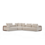 71025-D - Warner Oatmeal 3 Piece Sofa Set w/Corner Piece