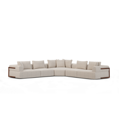 71025-F - Warner Oatmeal 3 Piece Sofa Set w/Corner Piece
