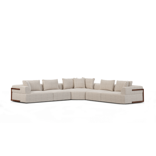 71025-F - Warner Oatmeal 3 Piece Sofa Set w/Corner Piece