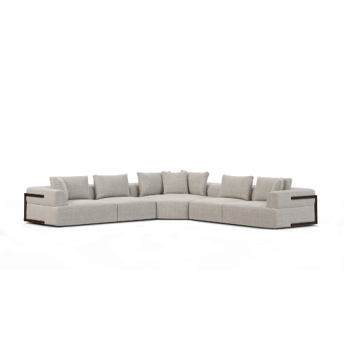 71030-F - Warner Gray 3 Piece Sofa Set w/Corner Piece