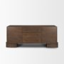 71111 - Jonan Dark Brown Wood w/ Dark Aged Brass 2 Door 3 Drawer Sideboard