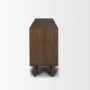 71111 - Jonan Dark Brown Wood w/ Dark Aged Brass 2 Door 3 Drawer Sideboard